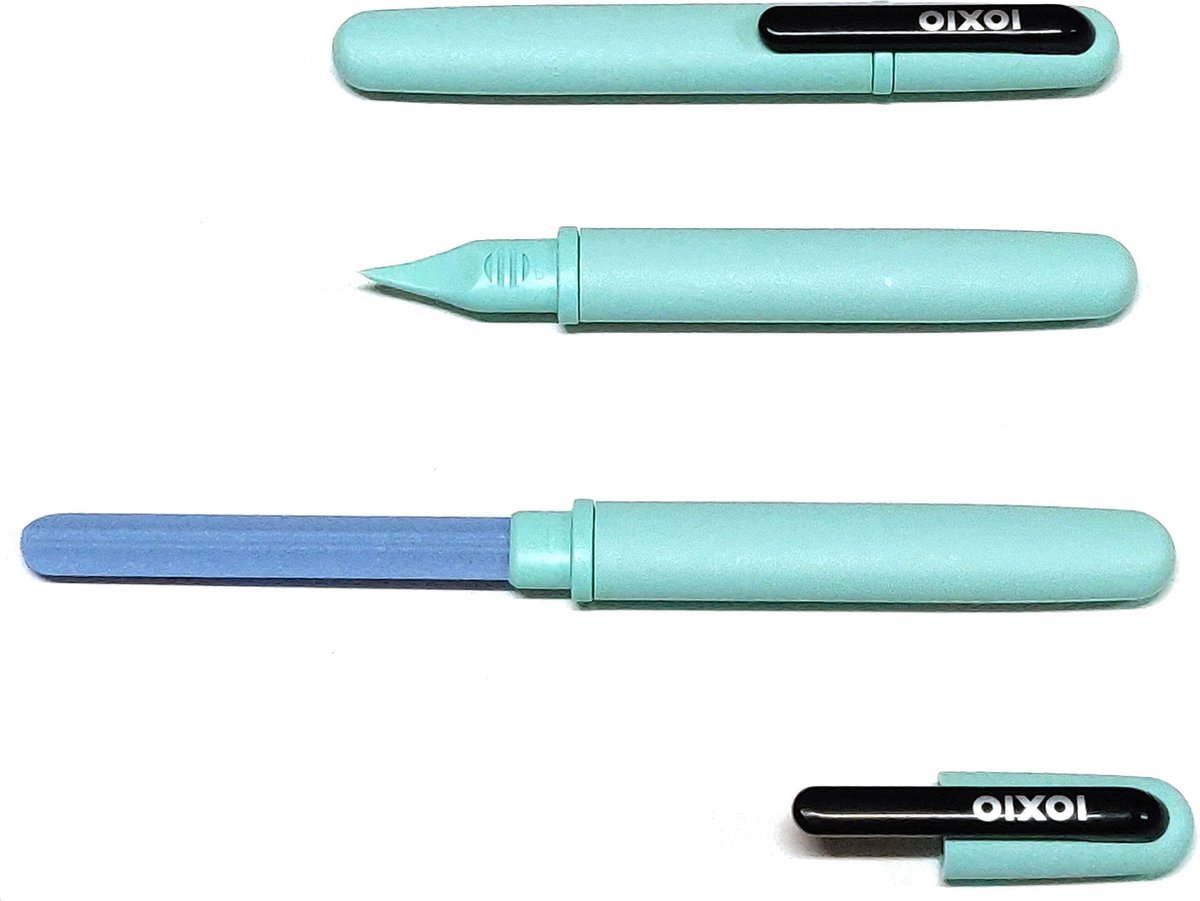 Ioxio - Keramische Nagelvijl – Candy - lengte 14 cm. - vijloppervlak 8,5 x 1 cm. - Mint.