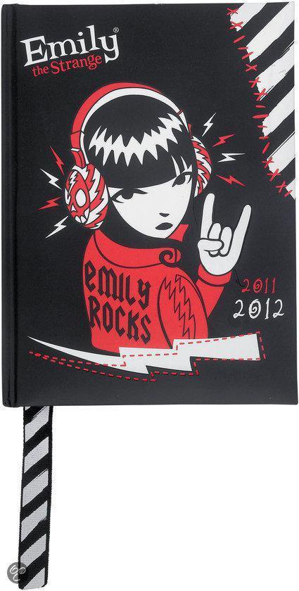 Cover van het boek 'Schoolagenda Emily the Strange 7 dagen per 2 pagina's'