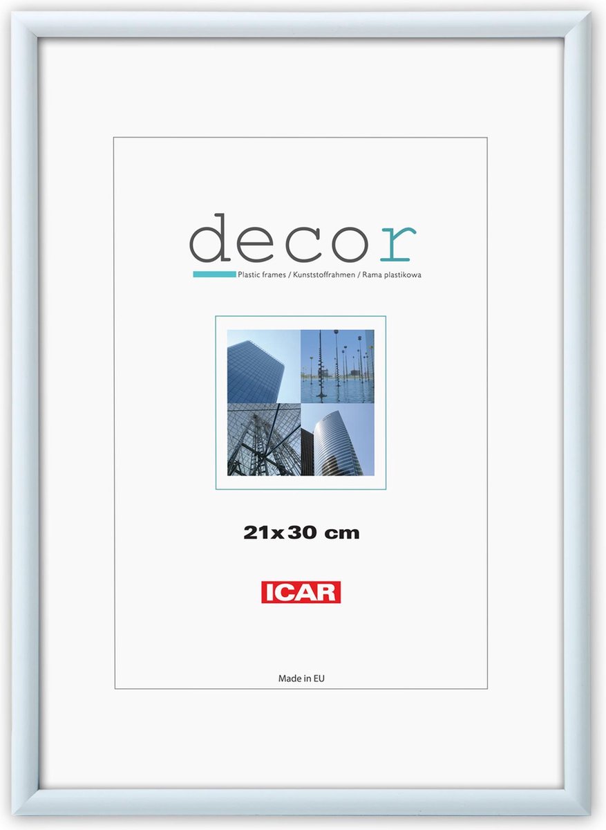 Icar Kunststof Fotolijst Decor C1 Wit 18x24 cm
