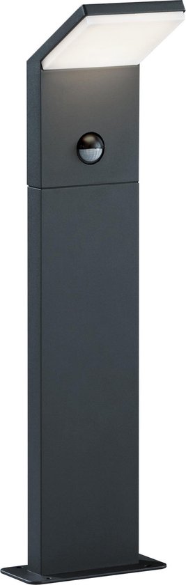 Reality Piantana LED Leia - 10W, 1020 Lm, 3000K, Dimmerabile, Telecomando, Cambio Colore RGBW, Nero/Cromo, H 104 Cm