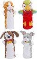 Afbeelding van het spelletje Melissa & Doug Handpoppen Playful Pets 4 Dieren