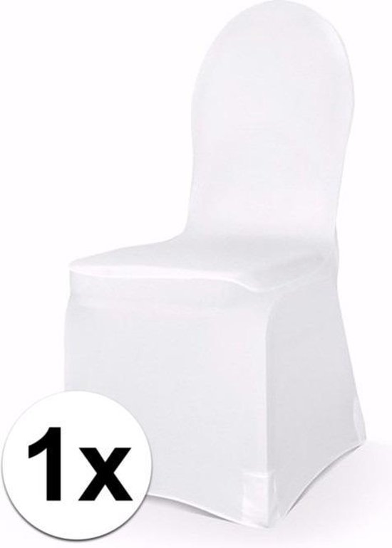 Universele witte elastische stoelhoes 50 x 105 cm - Trouwerij/bruiloft feestartikelen... |