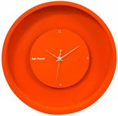 S&P ZONE wandklok - Klok - Rond - MDF - �30 cm - Oranje