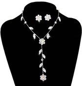 Sieradenset Flowers (Ketting & Oorbellen)