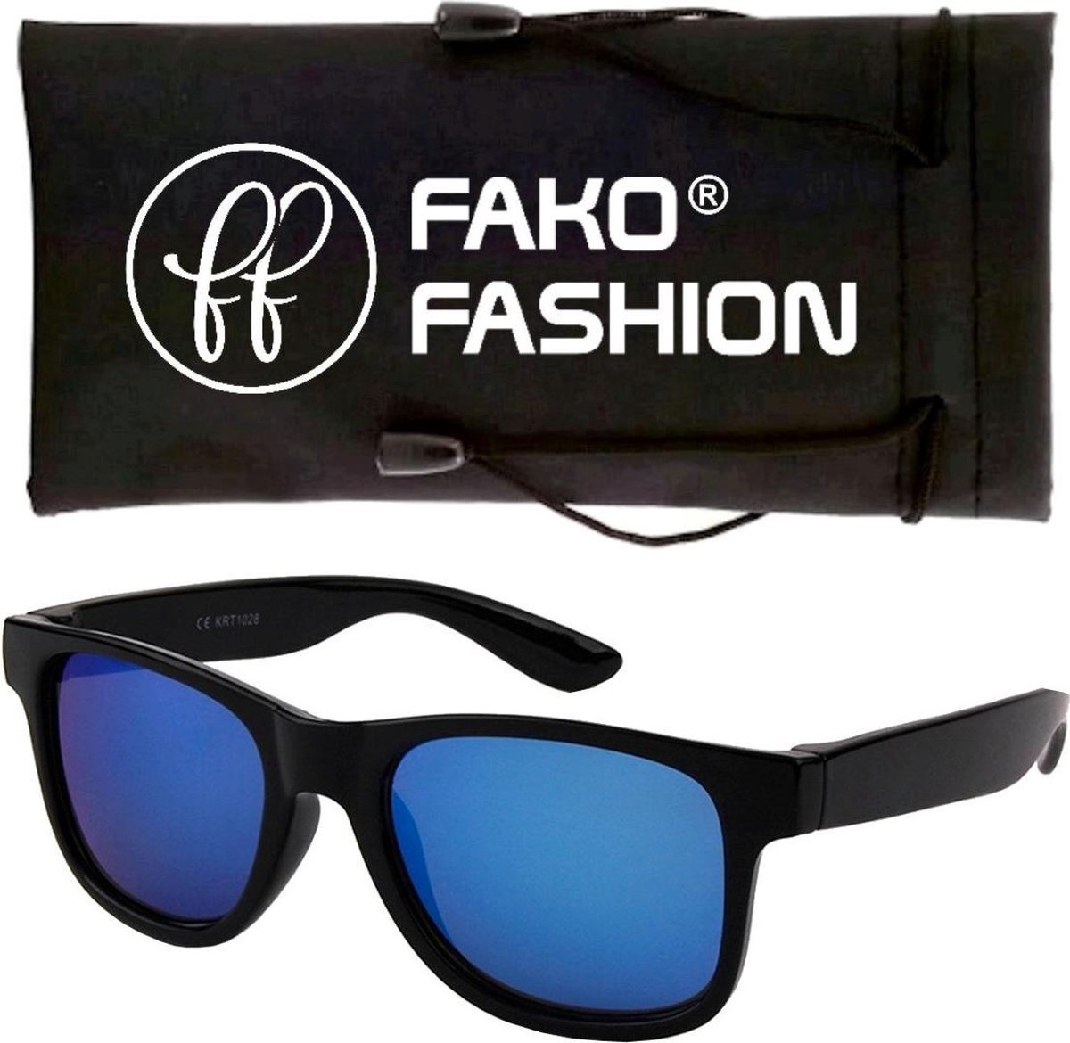 Fako Fashion® - Kinder Zonnebril - DLX - Spiegel Blauw