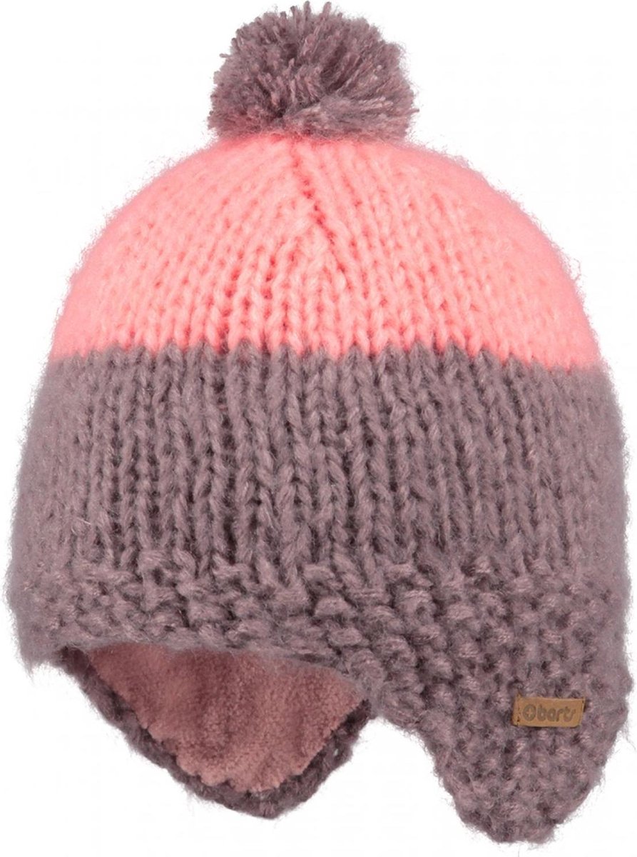 Kyra Earflap barts Roze