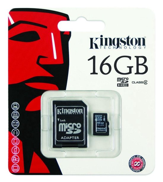 Kingston - Micro SD kaart - 16GB | bol.com