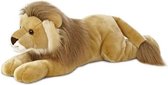 Pluche bruine leeuw knuffel 70 cm - Leeuwen safaridieren knuffels - Speelgoed voor peuters/kinderen