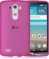 LG K7 Silicone Case dark hoesje Roze