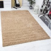 Vloerkleed Prime Shaggy - Beige - Diameter 160 cm - 1800 gr/m²