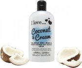 I Love...Coconut and Cream - Bath and Shower Gel - 500 ml.