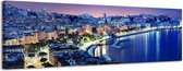 Napels - Canvas Schilderij Panorama 158 x 46 cm