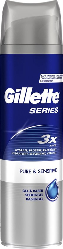 Gillette Series Pure & Sensitive - Voordeelverpakking 6x200ml -  Scheerschuim | bol