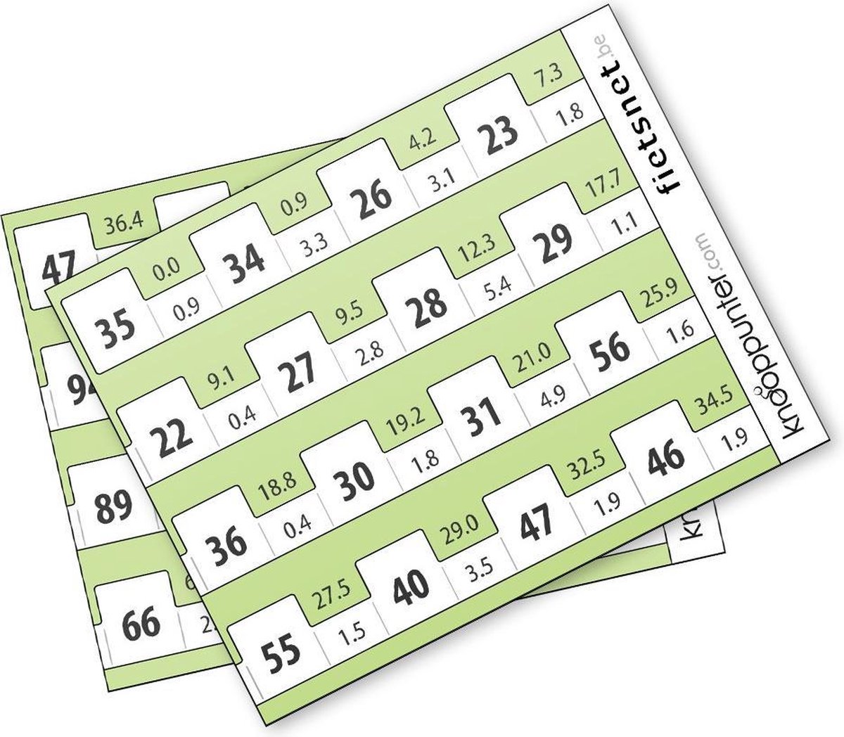 Dicht-bij-huisgidsen - Knooppunter - Set blanco routekaartjes