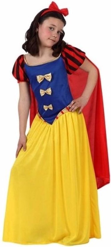 Luxe sprookjesprinses kostuum met cape 140