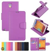 Goospery Sonata Leather case hoesje Samsung Galaxy Note 3 N9000 N9005 Paars