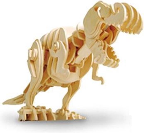 schandaal Identificeren lepel JP4kids houten 3d puzzel. Lopende dinosaurus. T-rex (D200) | bol.com
