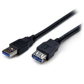 StarTech 1m SuperSpeed USB 3.0 Verlengkabel A naar A - Zwart M/F
