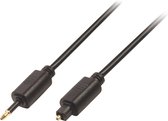 Valueline Audiokabel TosLink Male - Optisch 3.5 mm - 2.00 m - Zwart