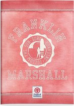 Schrift Franklin Marshall pink A4 gelijnd