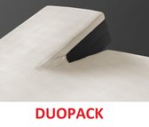 Topper Matras Split Hoeslaken - Topdek Matras Splittopper - Boxspring Topdekmatras Topmatras Splitter - Creme  200x200