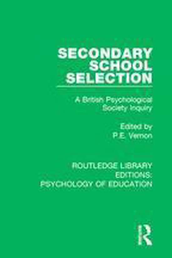 Routledge Library Editions: Psychology of Education - Second ... - cover
