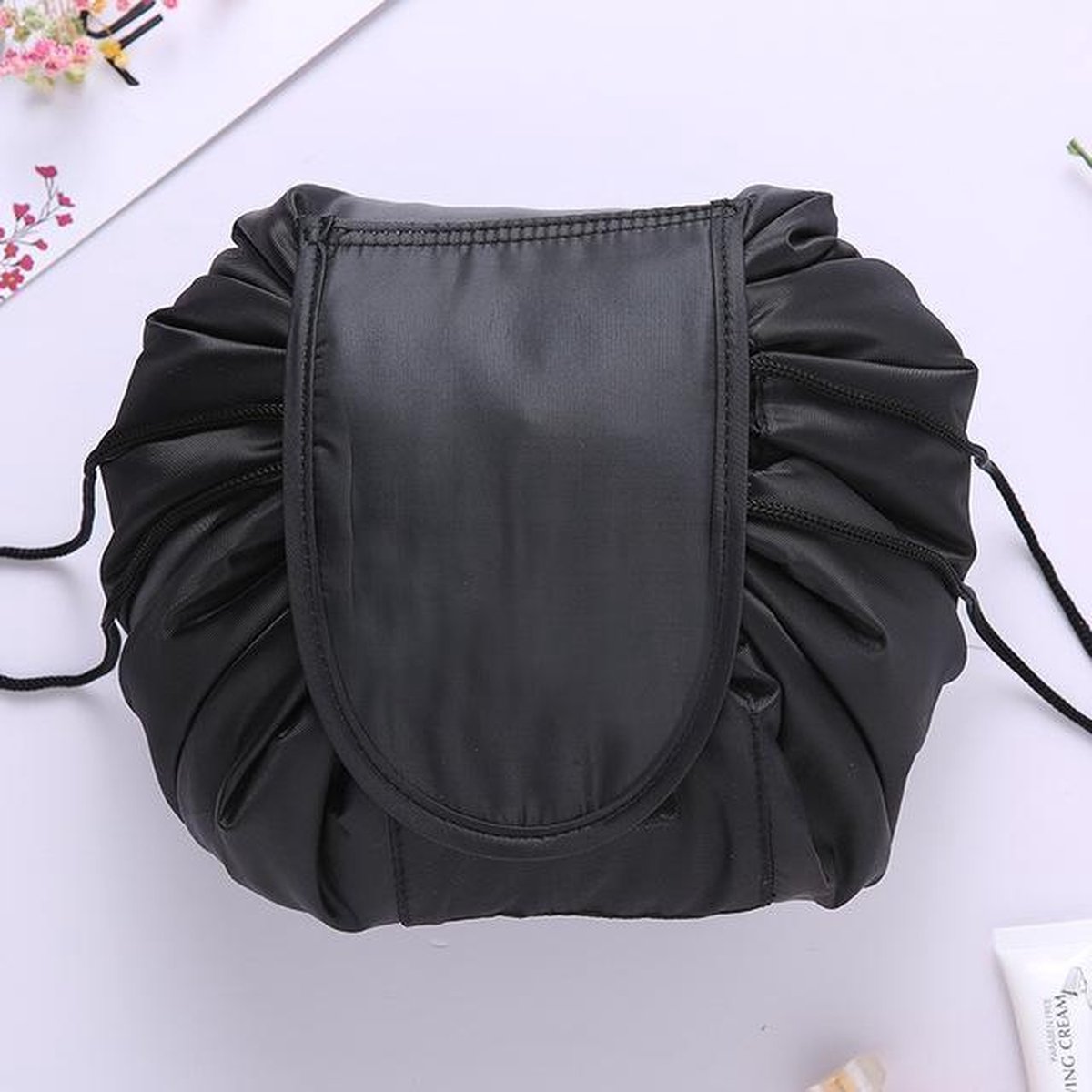 Makeup organiser | pouch organizer | Opberger - opbergen | Reistas - Makeup bag | Accessoires organiser | Makeup opbergsysteem | Opberger - opbergtas | reis toilettas | Travelbag toilettas - Organiser | Make-up toilettas | Cosmetische tas - Zwart