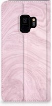 Geschikt voor Samsung S9 Telefoonhoesje Marble Pink