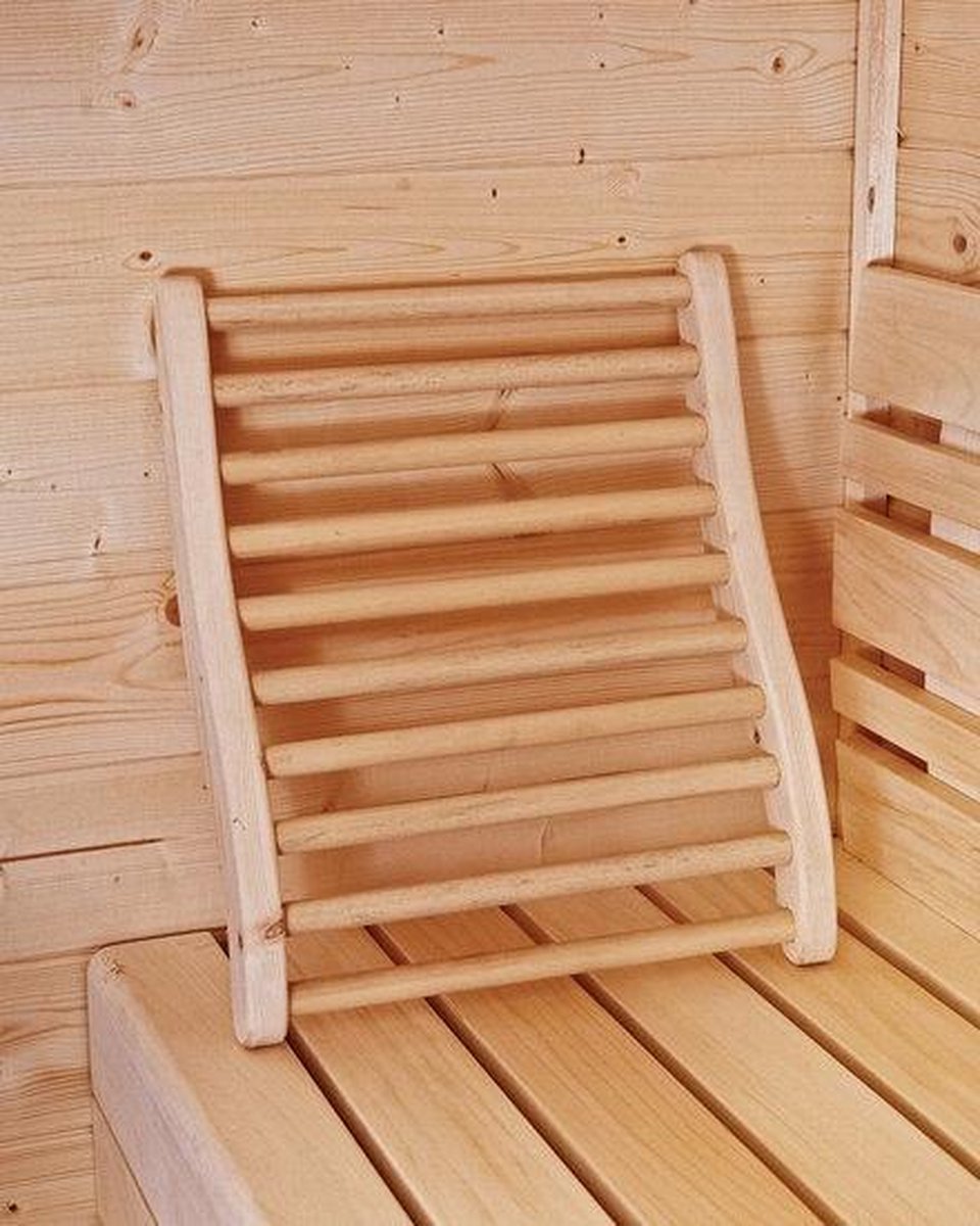 Ergonomische rugsteun sauna - SaunaWereld