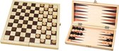 Dam- en Backgammonset 29 x 14,5 x cm HOT Games