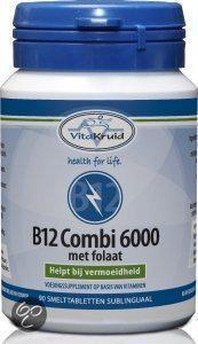 Vitakruid Voedingssupplementen Vitamine B12 combi 6000 & folaat | bol.com