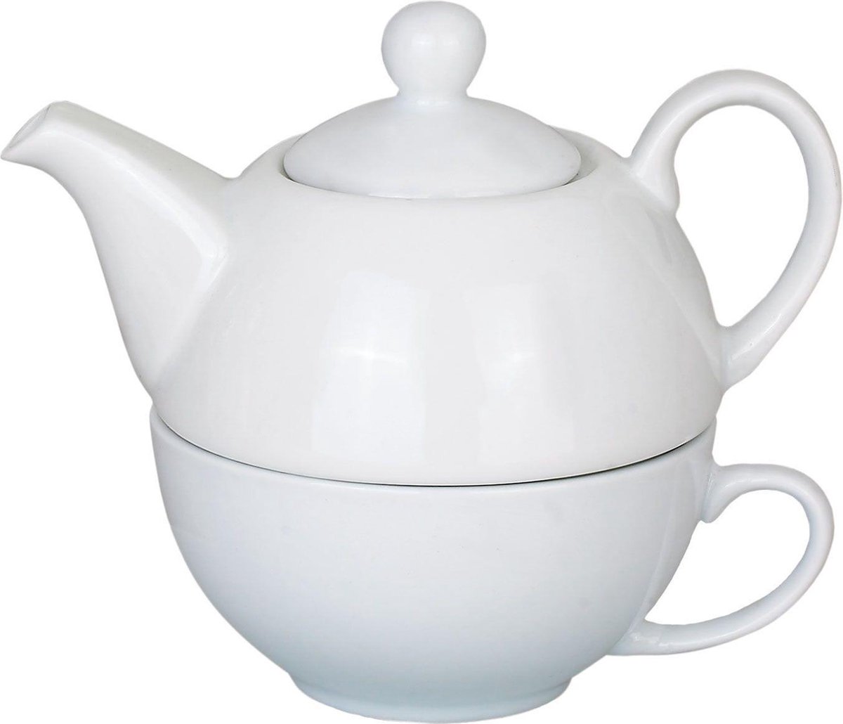 Theepot tea for one wit | bol.com