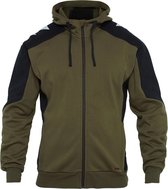 F. Engel 8820-233 Hoody Sweater Groen/Zwart maat XXXL