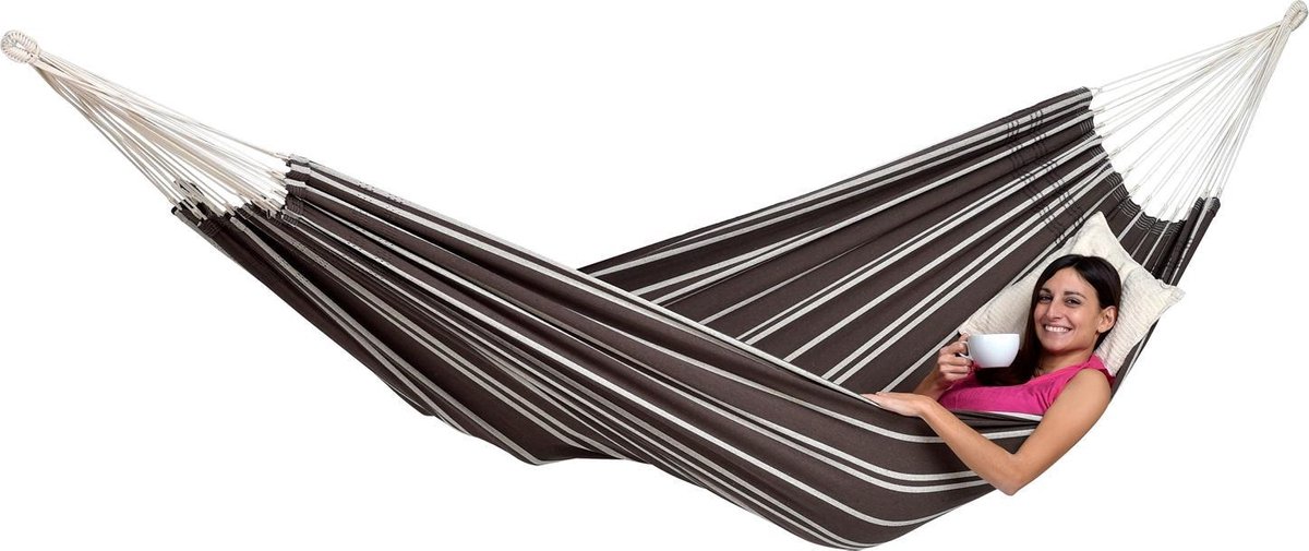 Bol.com Amazonas barbados 2-pers hangmat – mocca aanbieding