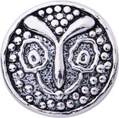 Quiges - Dames Click Button Drukknoop 18mm Ornament - EBCM375