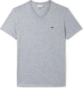 Lacoste Heren T-shirt - Silver Chine - Maat S