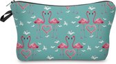 Flamingo Love Etui - Ideaal als Etui voor school of Toilettas voor kinderen