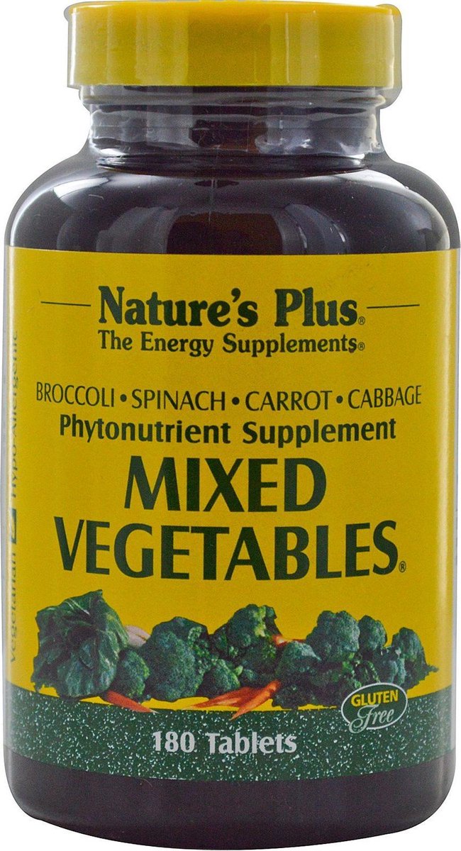 Mixed Vegetables (180 Tablets) - Nature's Plus