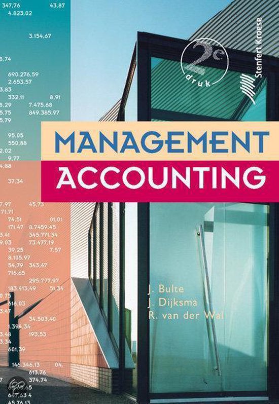 Cover van het boek 'Management accounting' van J. Bulte en Jan Dijksma