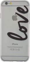 GadgetBay TPU doorzichtig hoesje iPhone 6 6s love cover