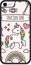 iPhone 8 Hardcase hoesje Unicorn Time - Designed by Cazy