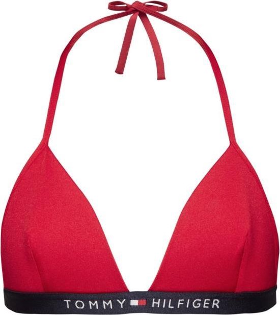 Vooravond Vernederen Hopelijk Tommy Hilfiger Bikini top - triangle fixed - rood-XL | bol.com