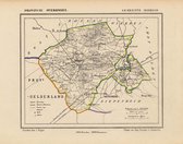 Historische kaart, plattegrond van gemeente Markelo in Overijssel uit 1867 door Kuyper van Kaartcadeau.com