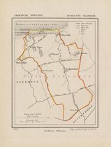 Historische kaart, plattegrond van gemeente Elkerzee in Zeeland uit 1867 door Kuyper van Kaartcadeau.com