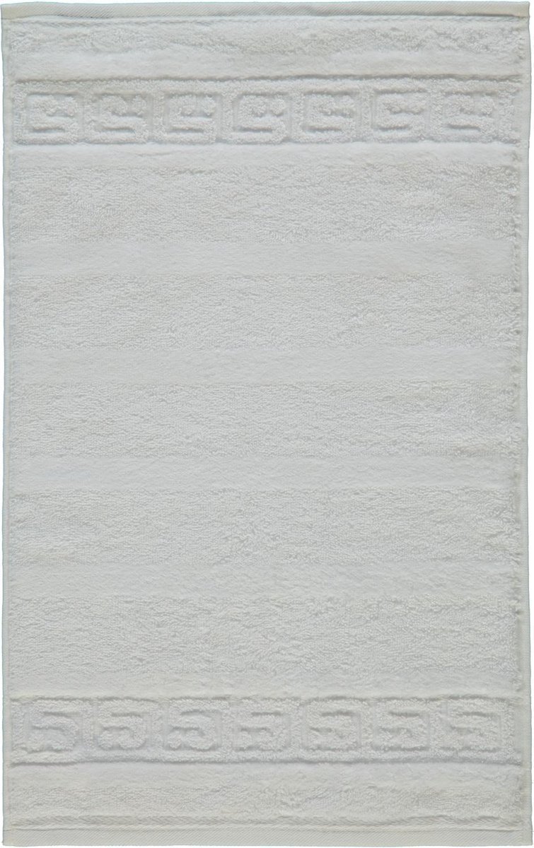 CAWÖ Noblesse Uni Gastendoekje - Wit - 30x50