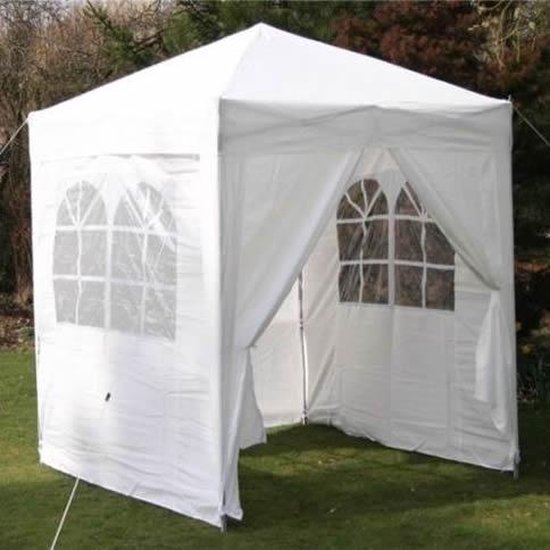 Easy Up Partytent - 2x2 Wit | Kleine Partytent | bol.com