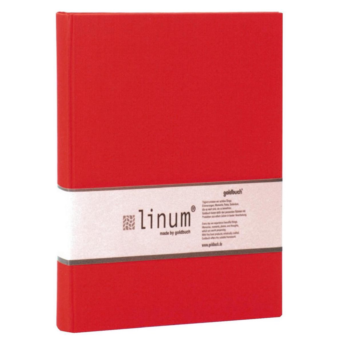 GOLDBUCH GOL-63927 Linum A6 notitieboek 10x15 cm rood