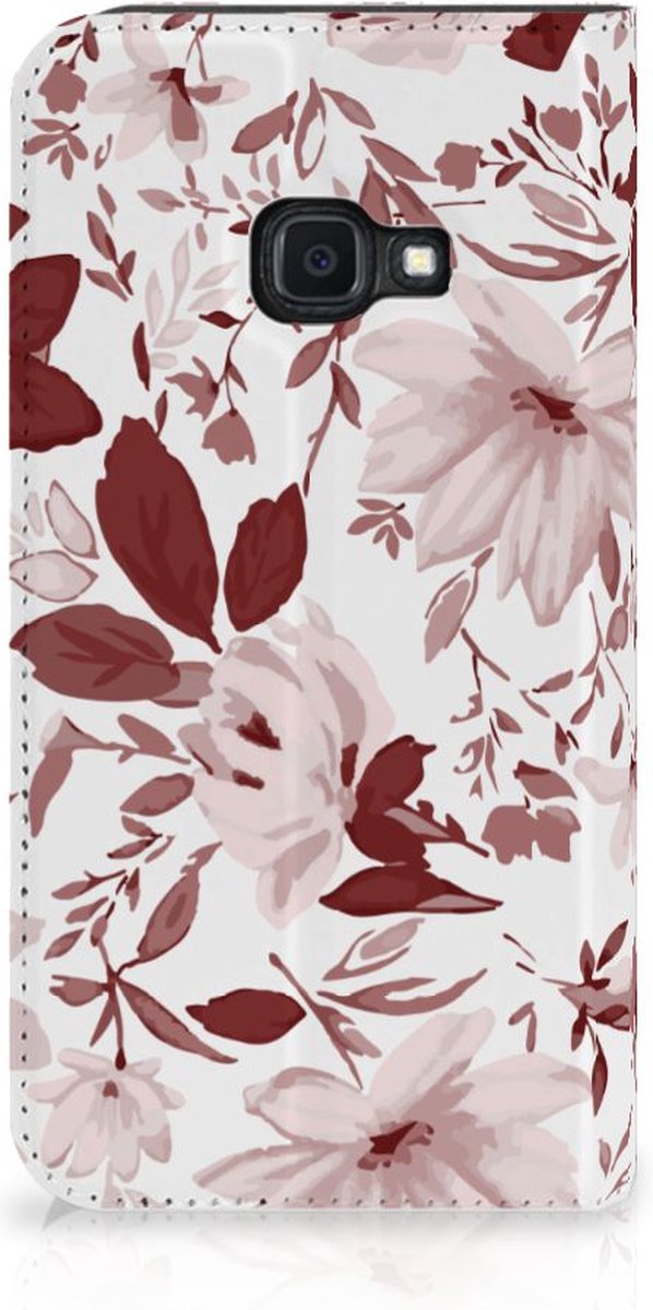 Bookcase Samsung Galaxy Xcover 4s Watercolor Flowers