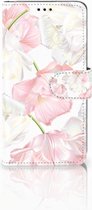 Geschikt voor Samsung Galaxy S10 Hoesje Bookcase Lovely Flowers
