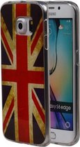 Britse Vlag TPU Cover Case voor Samsung Galaxy S6 Edge Hoesje